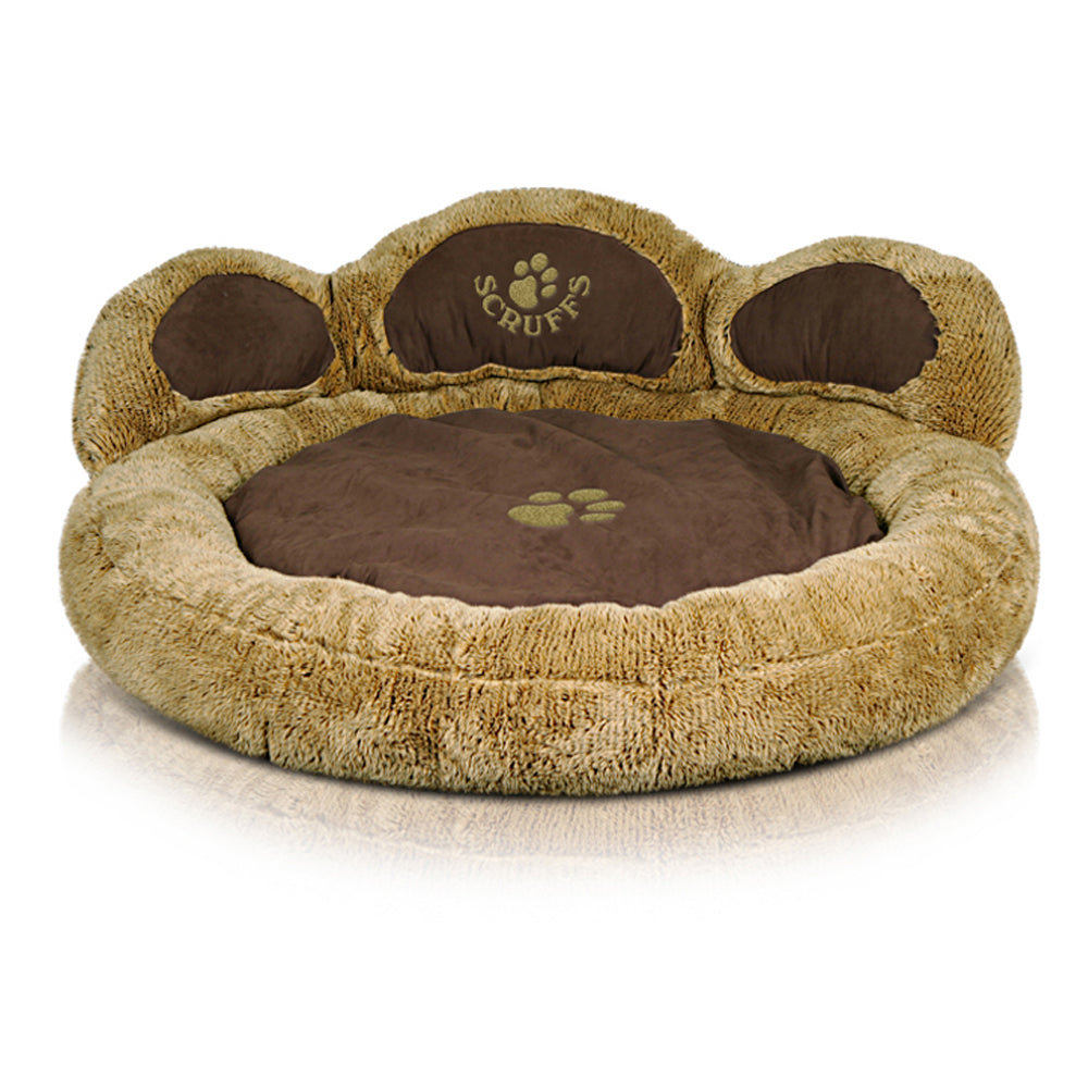 Grizzly Bear Dog Bed (in Beige, Brown) by Scruffs