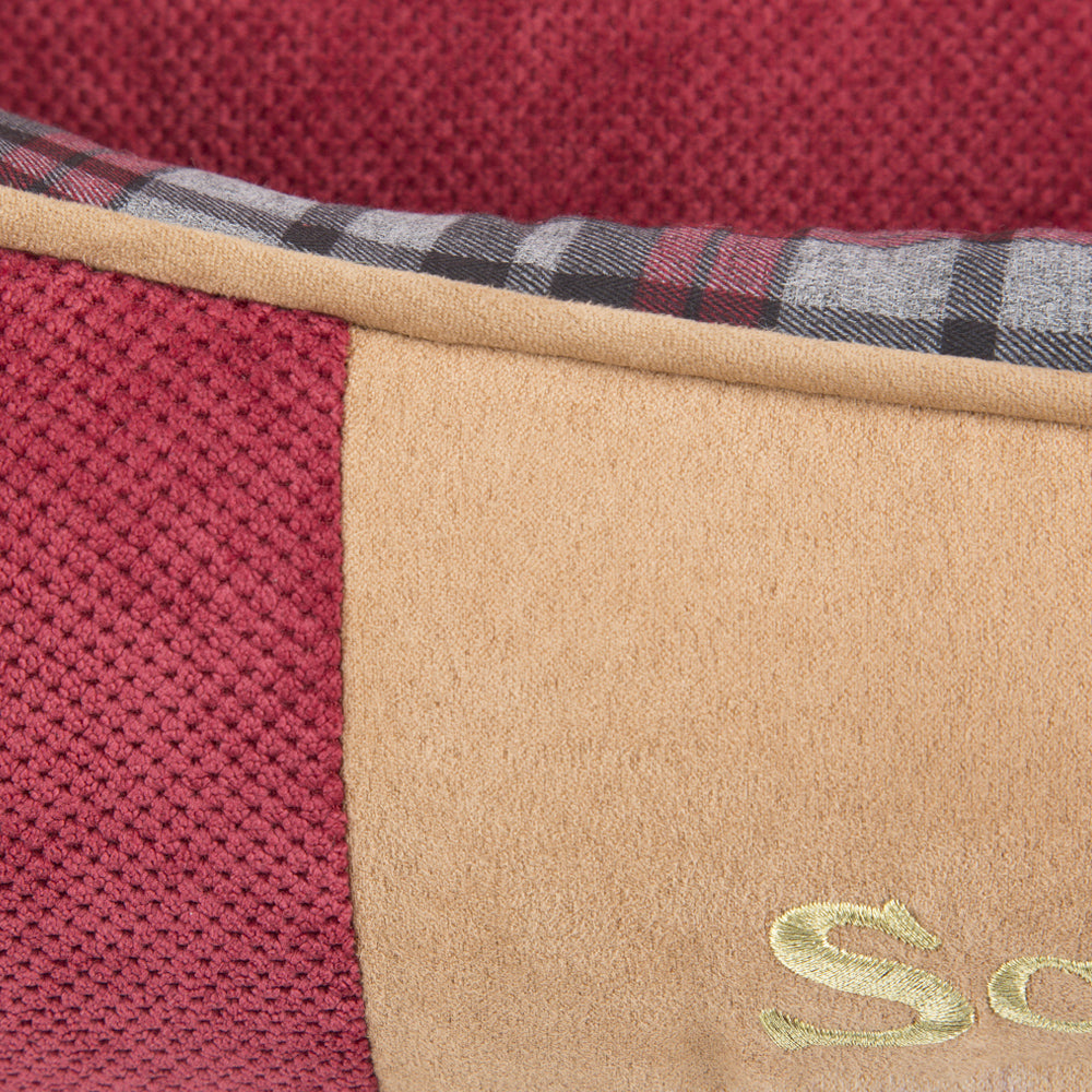 Highland Box Dog Bed (in Blue or Red) by Scruffs