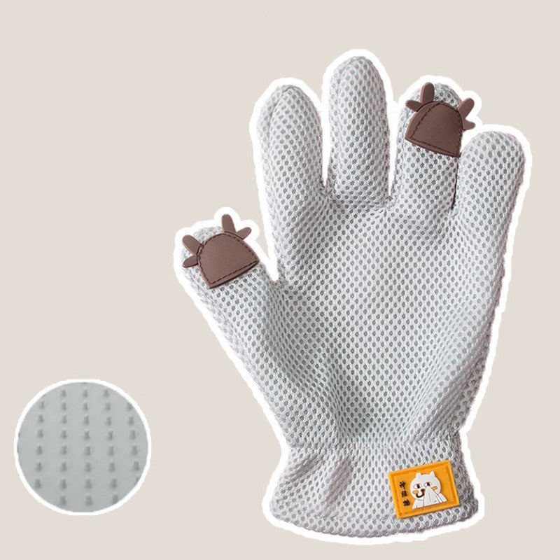 Cat Grooming Glove for Pet Hair Removal and Massage