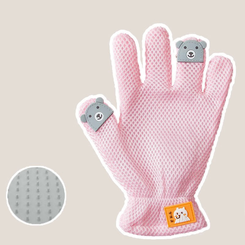 Cat Grooming Glove for Pet Hair Removal and Massage