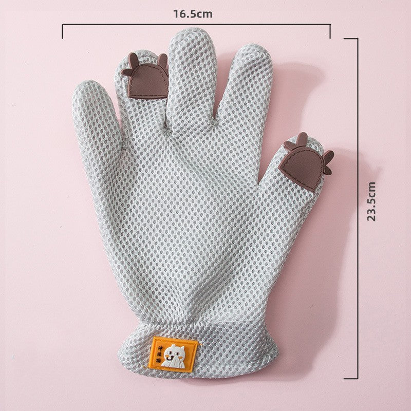 Cat Grooming Glove for Pet Hair Removal and Massage