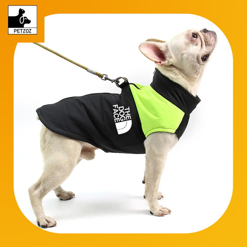 Waterproof Warm Dog Clothes Pet Coat Winter Vest Padded Zipper Jacket Dog Clothing for Small Medium Big Dogs the Dog Face Outfit