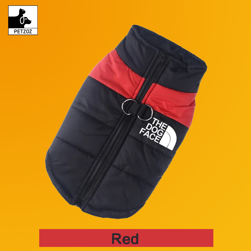 Waterproof Warm Dog Clothes Pet Coat Winter Vest Padded Zipper Jacket Dog Clothing for Small Medium Big Dogs the Dog Face Outfit