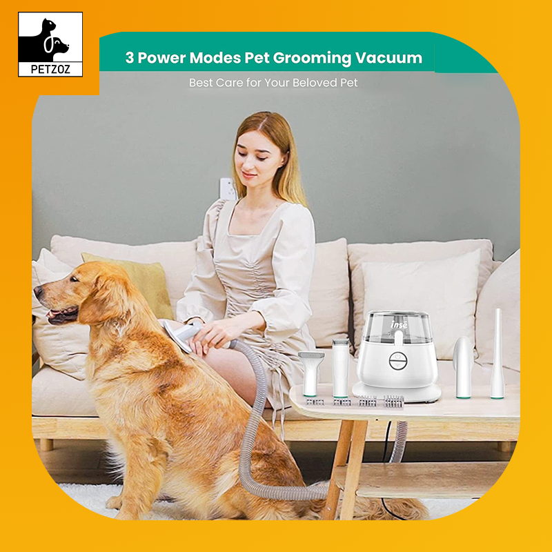 Professional Pets Grooming Vacuum Kit-Shedding Clipper,Brush Tool ,Low Noise Cleaning Kit