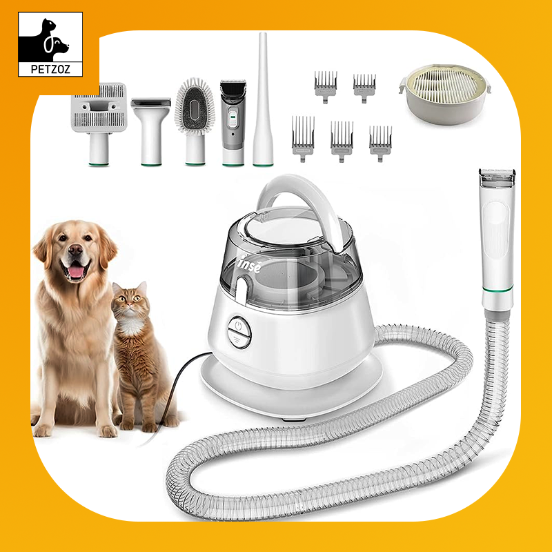Professional Pets Grooming Vacuum Kit-Shedding Clipper,Brush Tool ,Low Noise Cleaning Kit