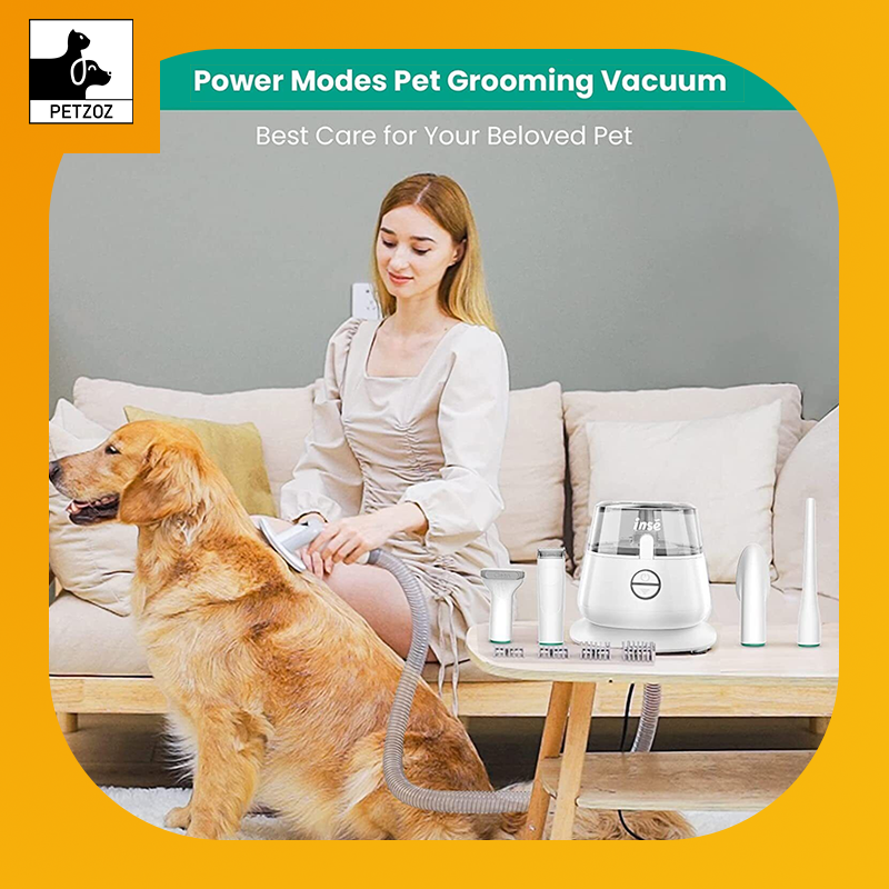 Professional Pets Grooming Vacuum Kit-Shedding Clipper,Brush Tool ,Low Noise Cleaning Kit