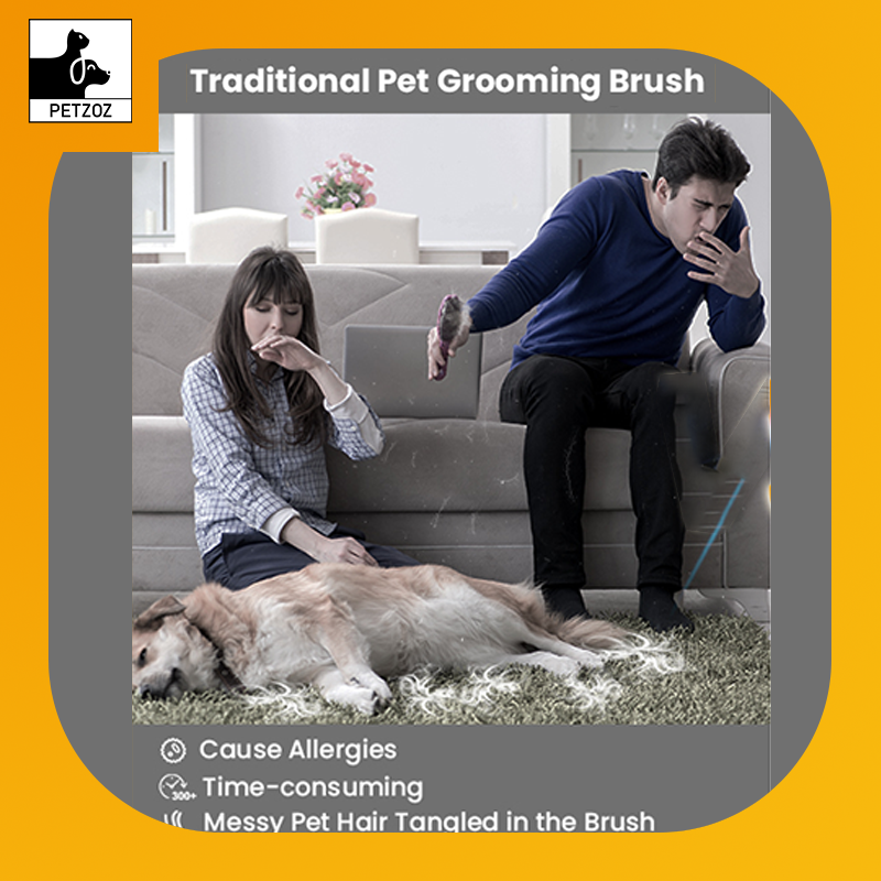 Professional Pets Grooming Vacuum Kit-Shedding Clipper,Brush Tool ,Low Noise Cleaning Kit
