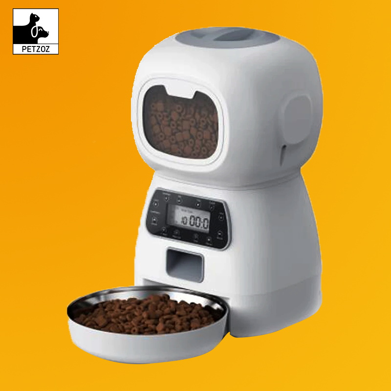 3.5L Automatic Pet Feeder Smart Food Dispenser for Cats Dogs Timer Stainless Steel Bowl Auto Dog Cat Pet Feeding Pet Supplies
