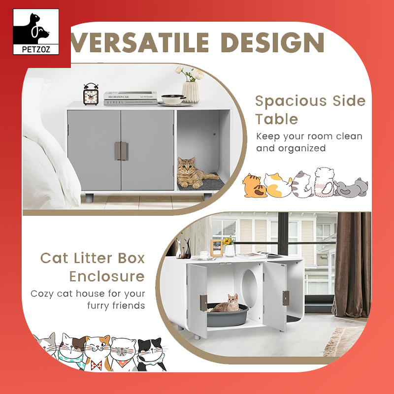 Cat Litter Box Enclosure Furniture