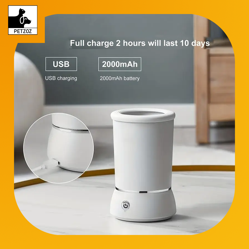Pet Feet Washer Electrical Pet Paw Cleaner Automatic Pet Foot Cleaning Cup Portable Quick Low Noise Dog Cat Paw Cleaner
