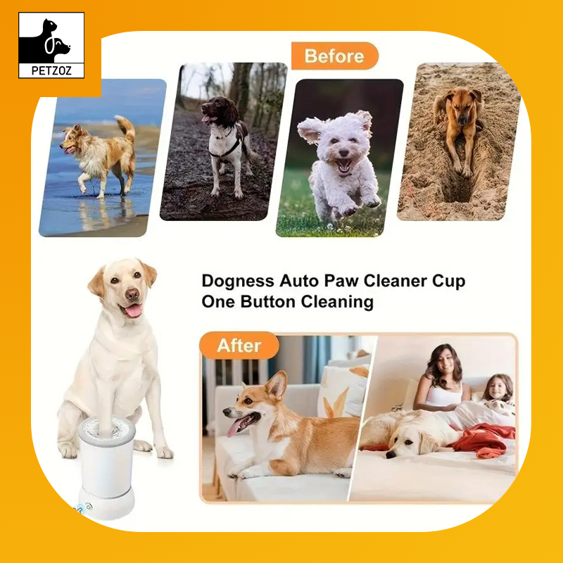 Pet Feet Washer Electrical Pet Paw Cleaner Automatic Pet Foot Cleaning Cup Portable Quick Low Noise Dog Cat Paw Cleaner