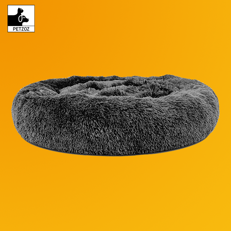 Dog Bed Donut Soft Large Plush Cat Beds for Calming Pet anti Anxiety Washable Xl