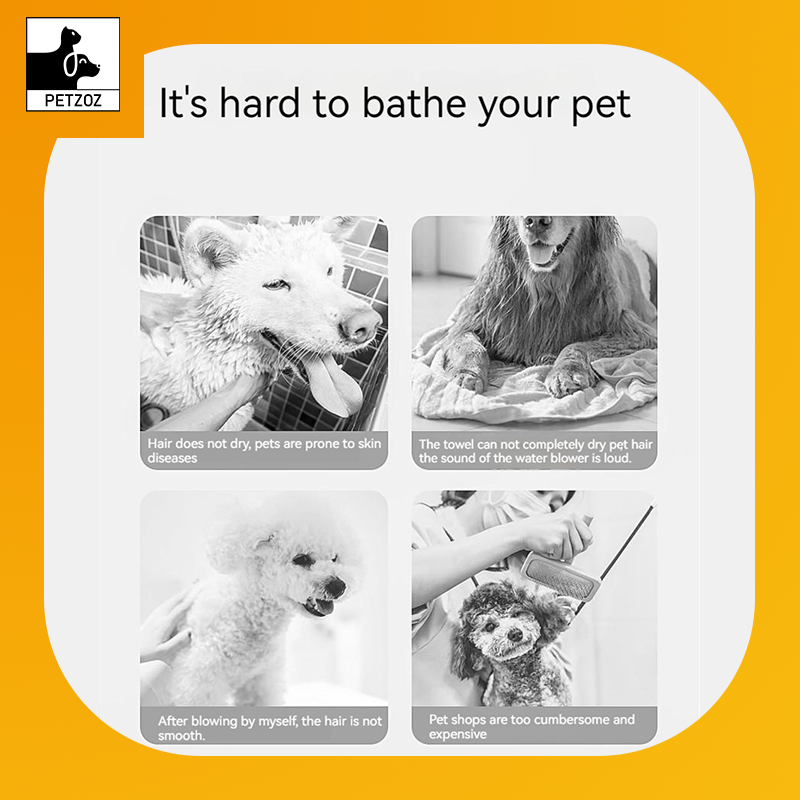 Smart Pet Hair Dryer Dog Golden Retriever Cat Grooming Hairdressing Blow & Comb Silent No Harm Pet Cleaning Supplies Pet Products