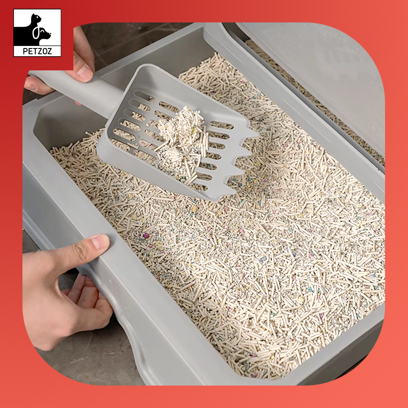 Large Litter Box Self Cleaning Pan Drawer Cat Potty Tray Anti-Splashing