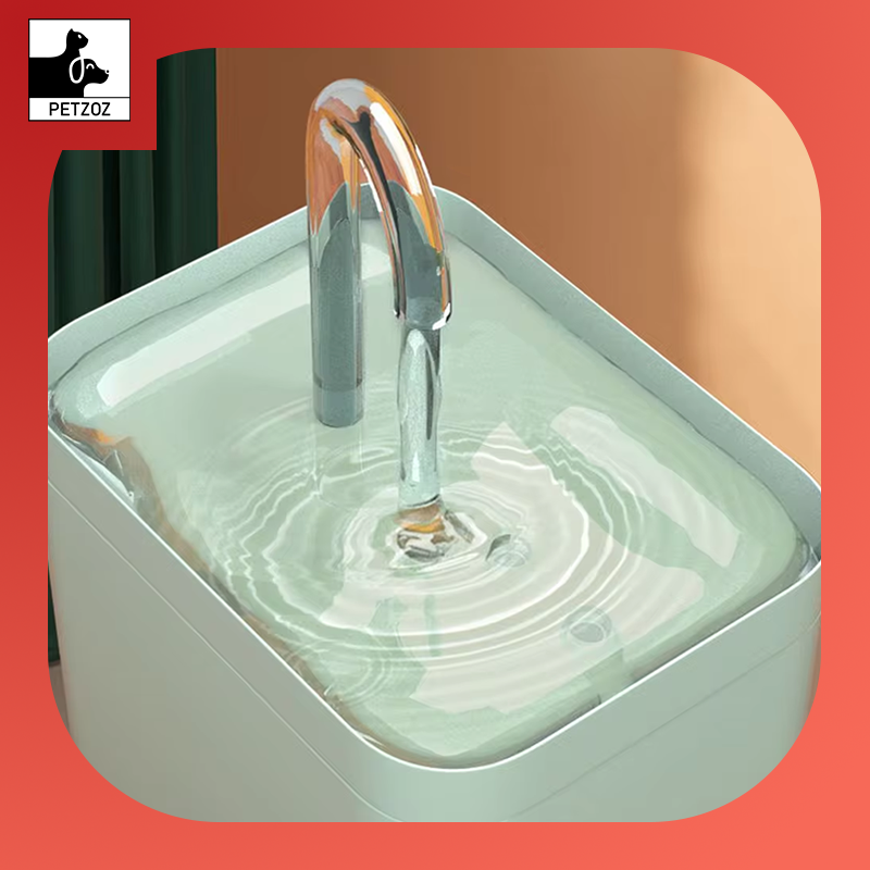 Ultra-Quiet Cat Water Fountain Filter Smart Automatic Pet Dog Water Dispenser&Burnout Prevention Pump1.5L Recirculate Filtrin