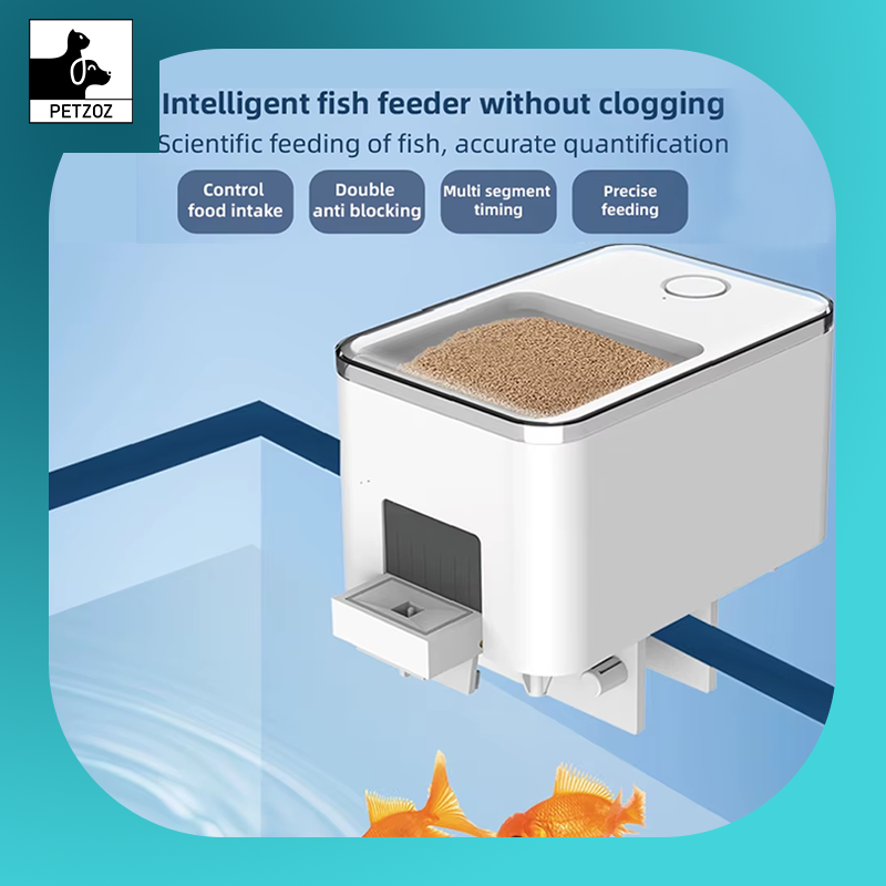 Wifi Automatic Aquarium Fish Tank Feeder Timing Wireless Smart Phone App Intelligent Speaker Voice Remote Control Fish Feeding