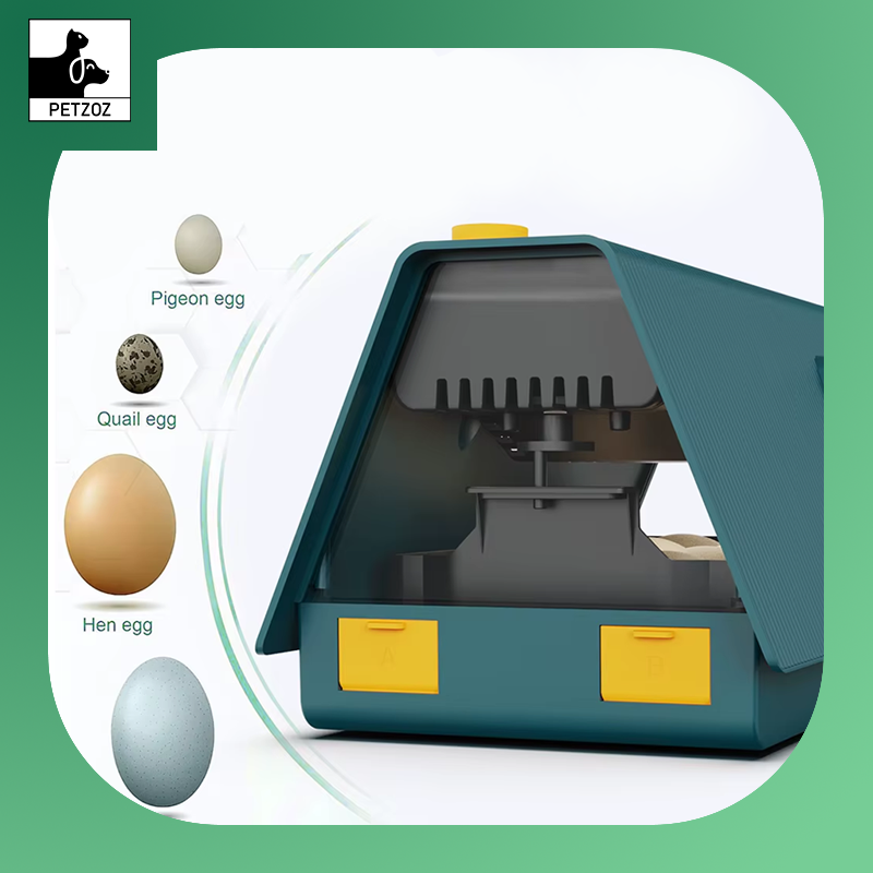 Incubator for Hatching Eggs Automatic Egg Turning 10 Eggs LED Efficient Egg Illumination Display Screen Multifunctional Egg Tray
