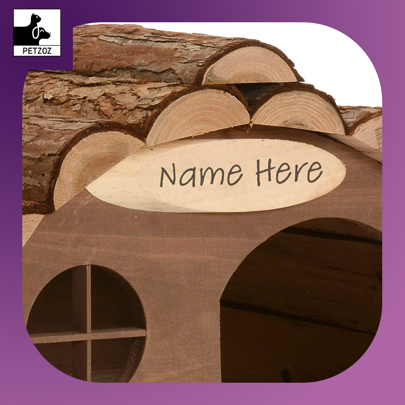 Hedgehog House Large Solid Wooden Garden Shelter Hibernation Home Food Nest Box