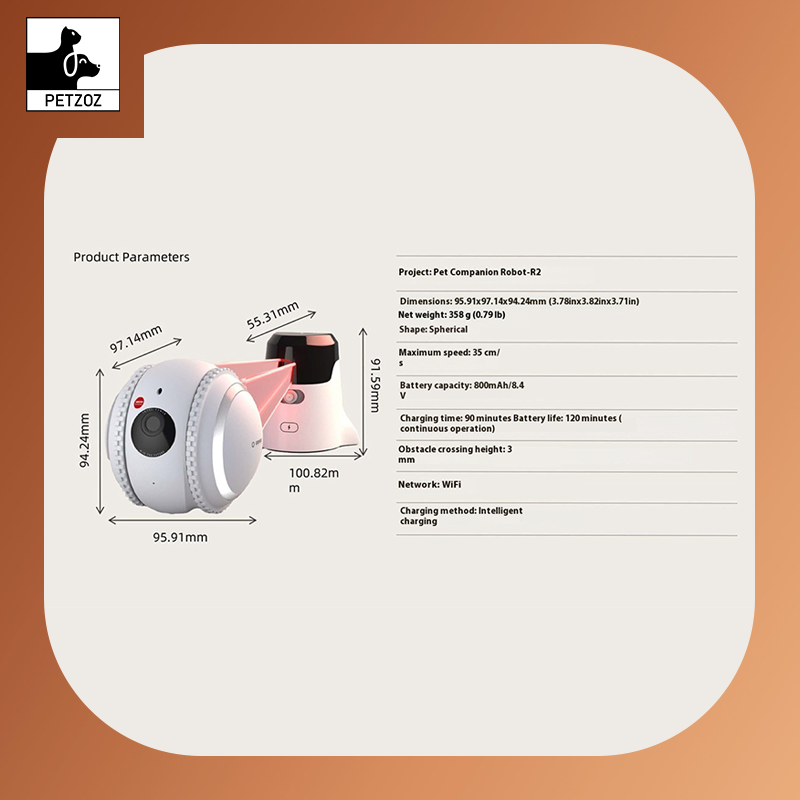 Pet Companion Robot Cat Monitoring