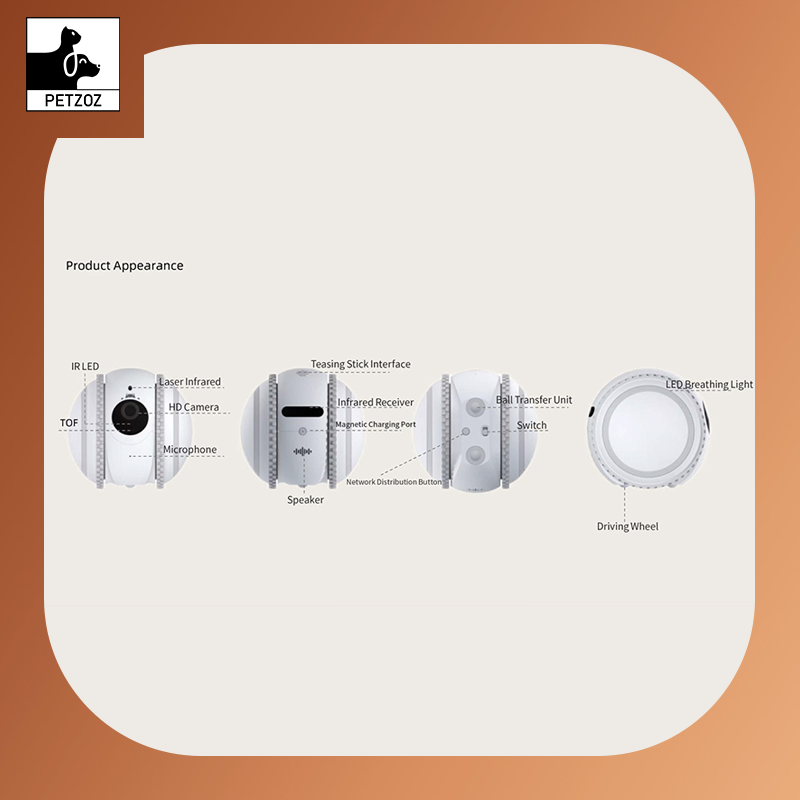 Pet Companion Robot Cat Monitoring