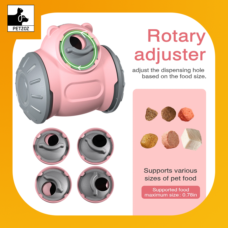 Dog Tumbler Toys Increases Pet IQ Interactive Slow Feeder For Small Medium Dogs Cat Training Balance Car Feeder Pet Toy Pet Products