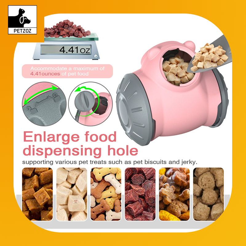 Dog Tumbler Toys Increases Pet IQ Interactive Slow Feeder For Small Medium Dogs Cat Training Balance Car Feeder Pet Toy Pet Products