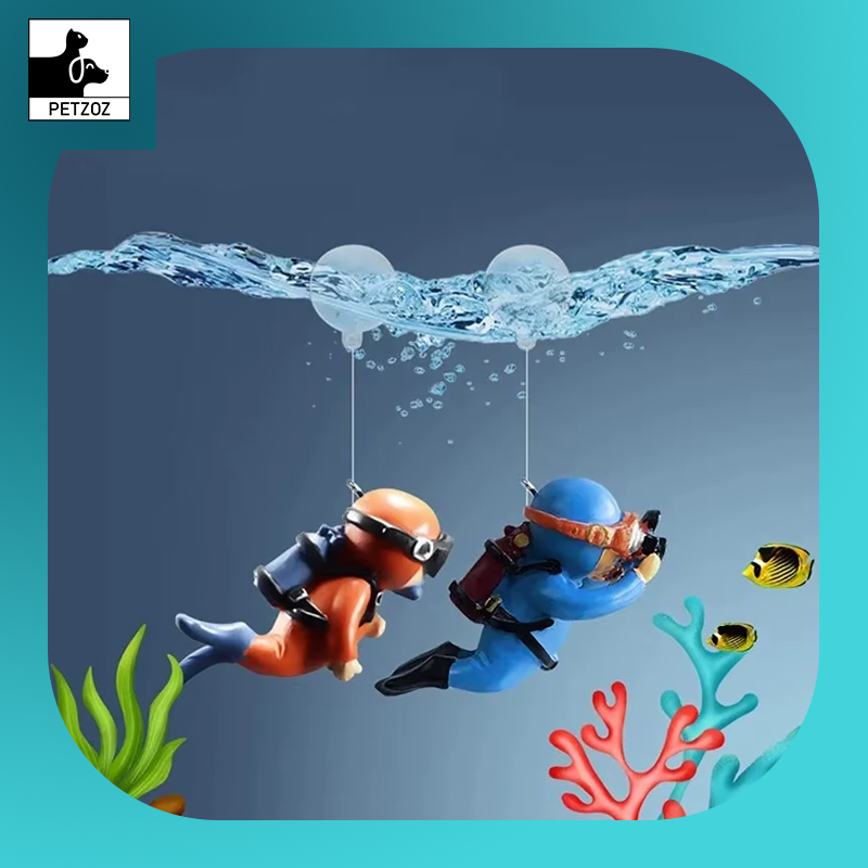 Fish Tank Decorations Aquarium Accessories Floating Diver Aquarium Ornaments Small Floating Ball Aquarium Accessories