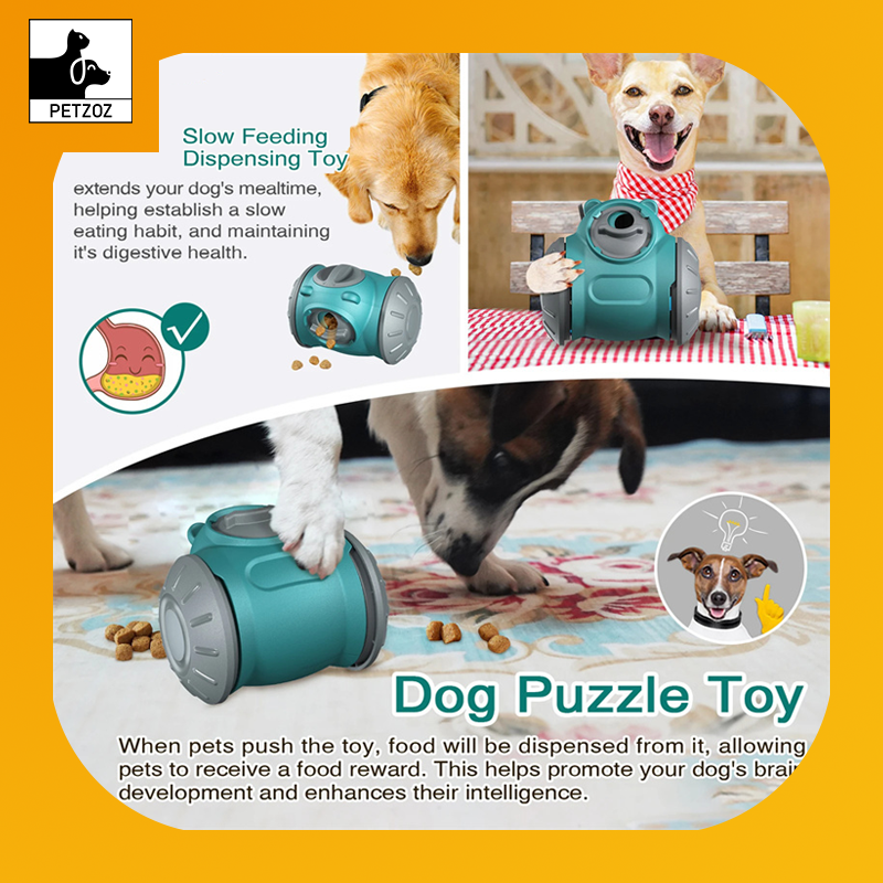 Dog Tumbler Toys Increases Pet IQ Interactive Slow Feeder For Small Medium Dogs Cat Training Balance Car Feeder Pet Toy Pet Products