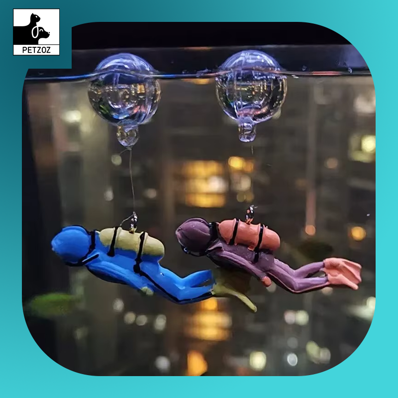 Fish Tank Decorations Aquarium Accessories Floating Diver Aquarium Ornaments Small Floating Ball Aquarium Accessories