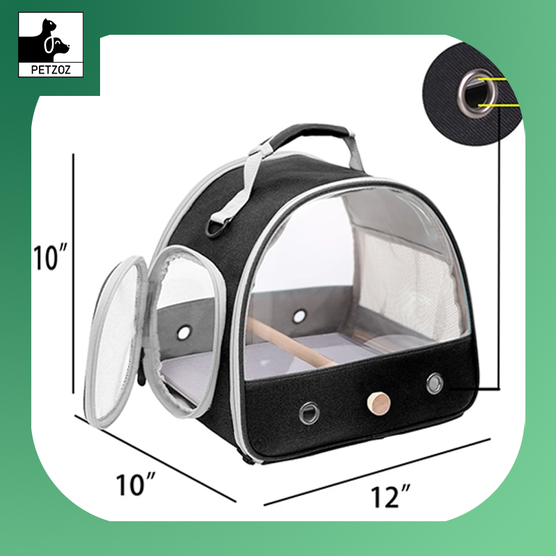 Portable Birds Transport Cage- Breathable, Travel Bag ,Access Window