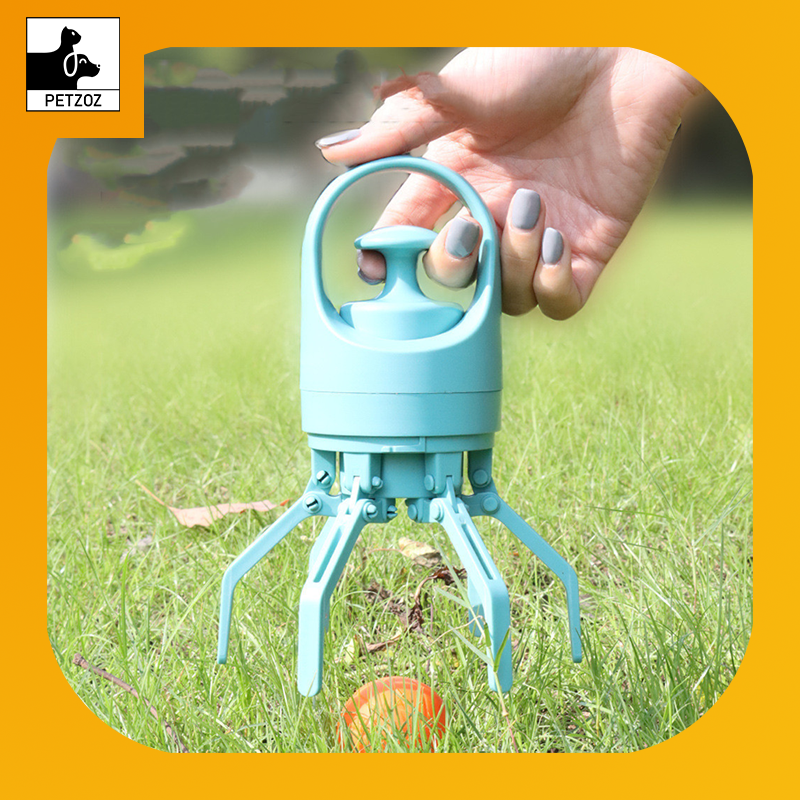 Portable Lightweight Dog Pooper Scooper With Built-in Poop Bag Dispenser Eight-claw Shovel For Pet Toilet Picker Pet Products