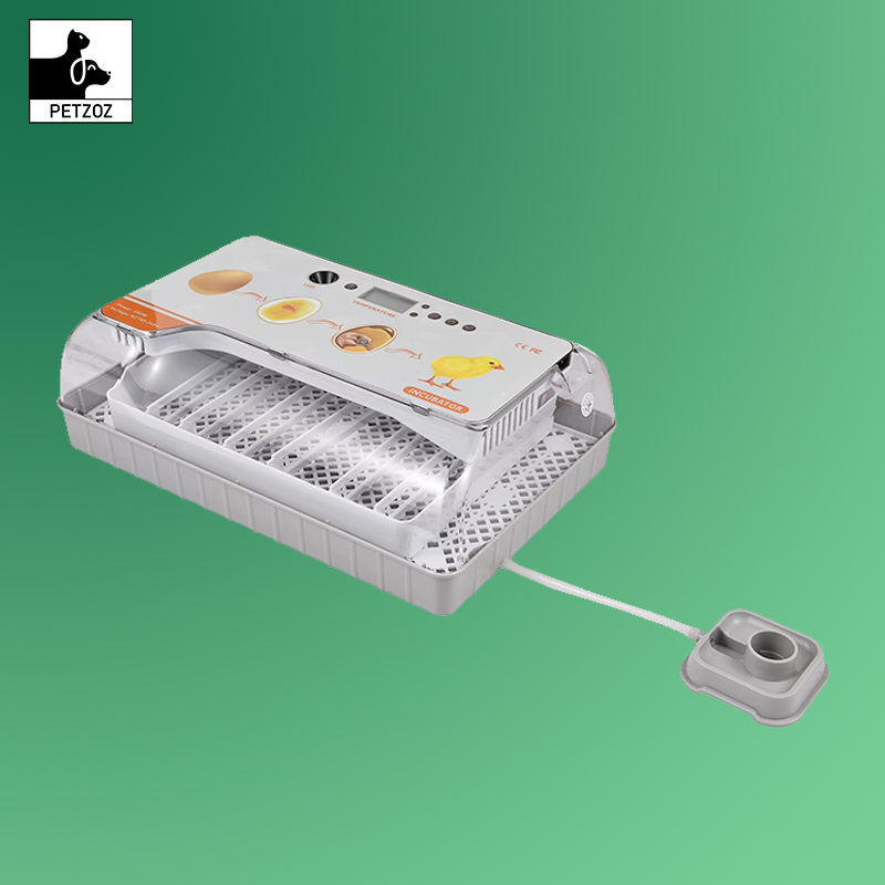 Digital Egg Incubator 20 Eggs Poultry Hatcher with Auto Egg Turning Temperature Control LED Light Temperature Humidity Alarm
