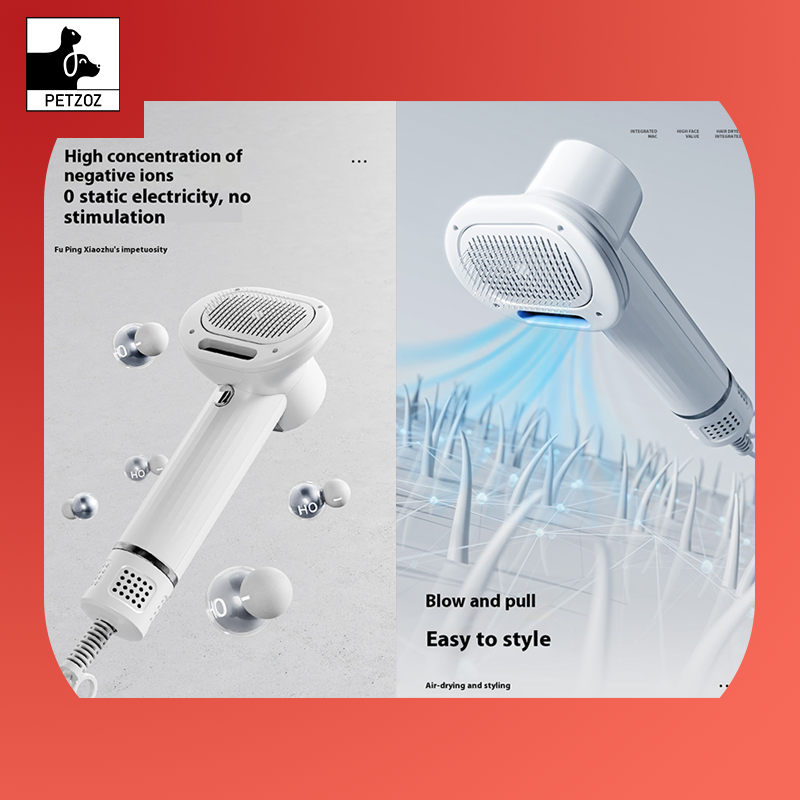 Cat Dog Blow-drying Two-in-one Napping Blowing Combs LED Display Pet Special