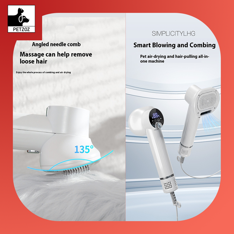 Cat Dog Blow-drying Two-in-one Napping Blowing Combs LED Display Pet Special