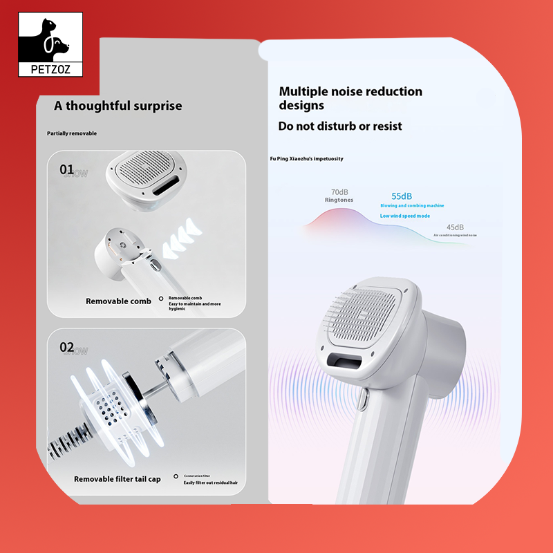 Cat Dog Blow-drying Two-in-one Napping Blowing Combs LED Display Pet Special