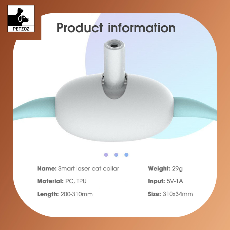 Automatic Cat Toy -Smart Laser Cat Collar ,USB Charging