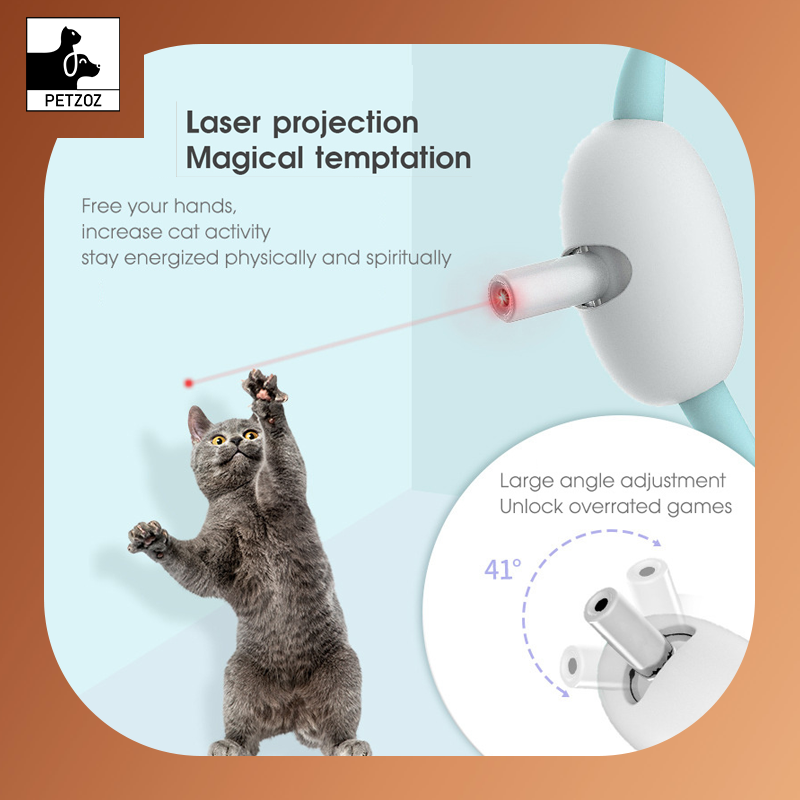 Automatic Cat Toy -Smart Laser Cat Collar ,USB Charging