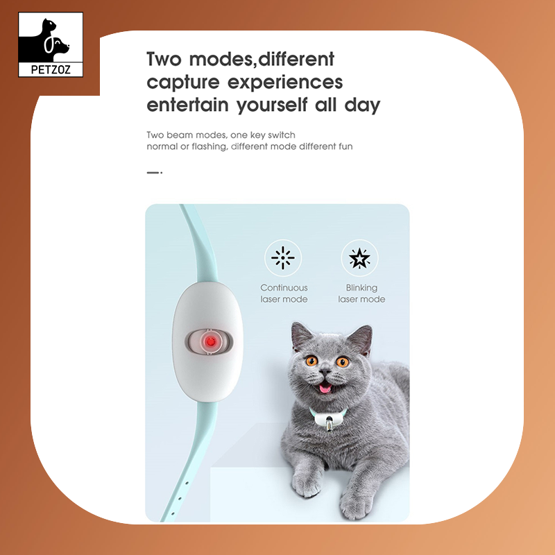 Automatic Cat Toy -Smart Laser Cat Collar ,USB Charging