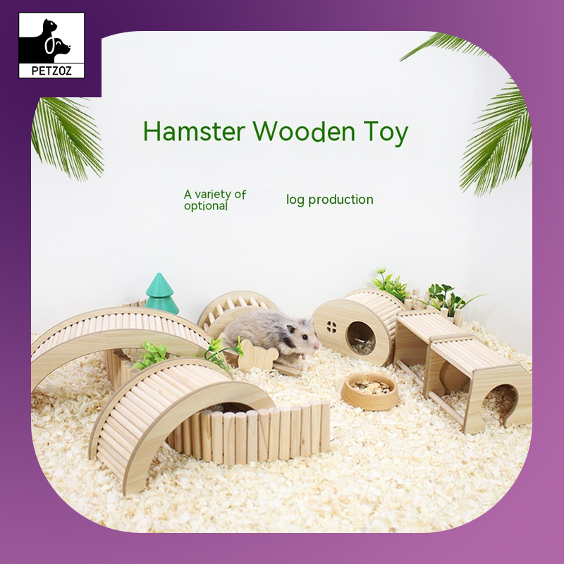 Hamster Landscaping Fence Ladder Arch Bridge Toy Decoration