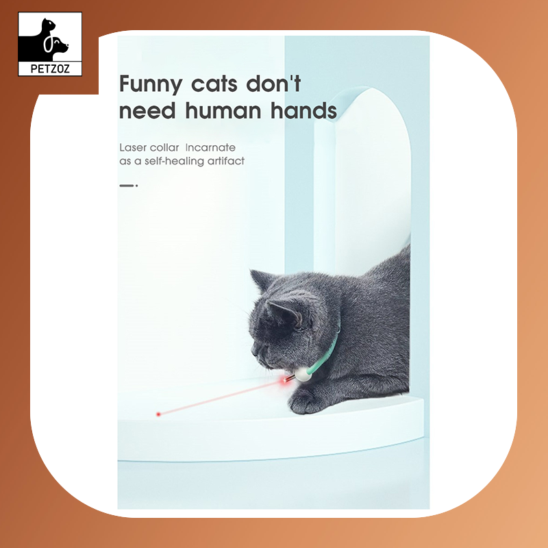 Automatic Cat Toy -Smart Laser Cat Collar ,USB Charging