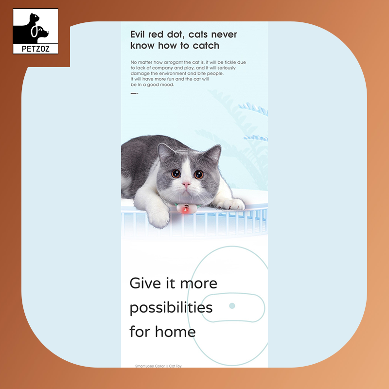 Automatic Cat Toy -Smart Laser Cat Collar ,USB Charging