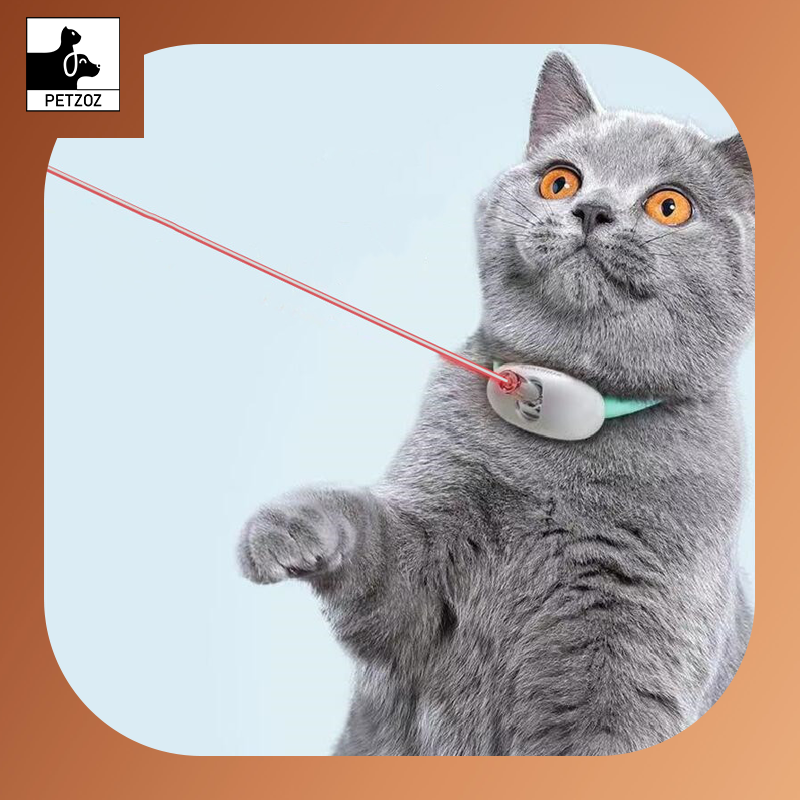 Automatic Cat Toy -Smart Laser Cat Collar ,USB Charging