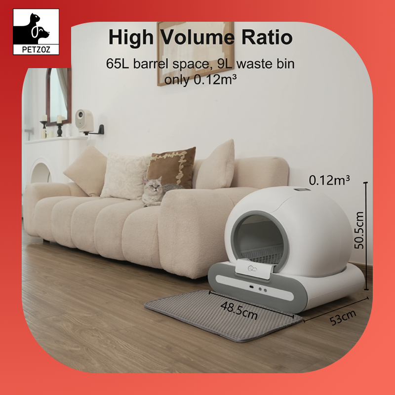 Automatic Cat Litter Box Self Cleaning with App Control