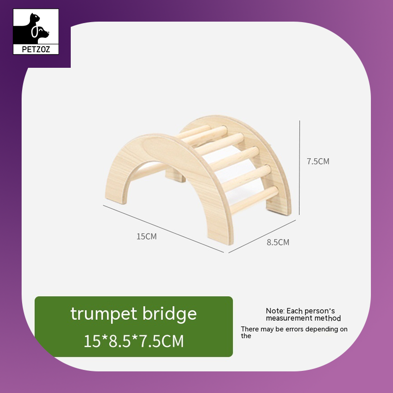 Hamster Landscaping Fence Ladder Arch Bridge Toy Decoration