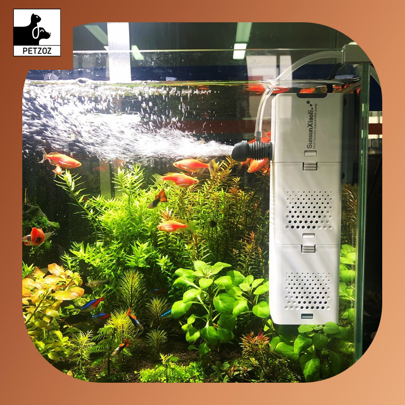 Four-in-one fish tank aquarium filter