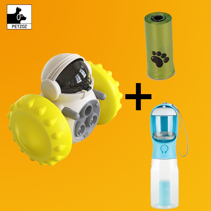 Cat And Dog Toys Slow Food Interactive Balance Car Multifunctional Fun Development Smart Pet Feeding Dog Toy Car Pets Products