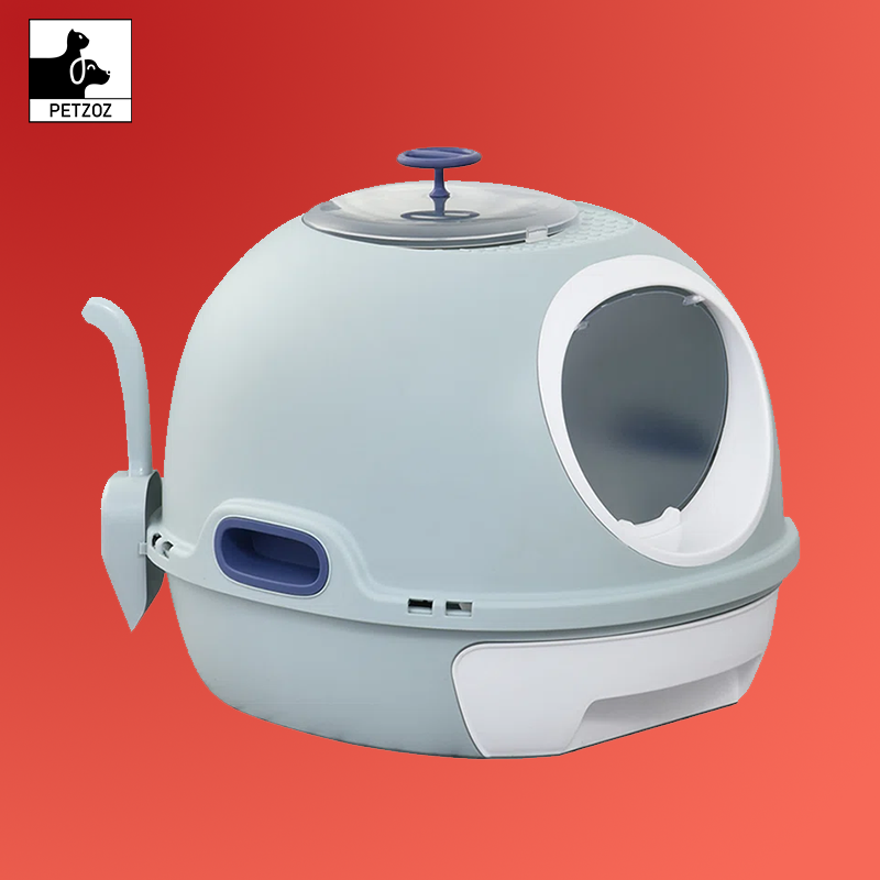Pattie Plastic Litter Box Enclosure with Scoop