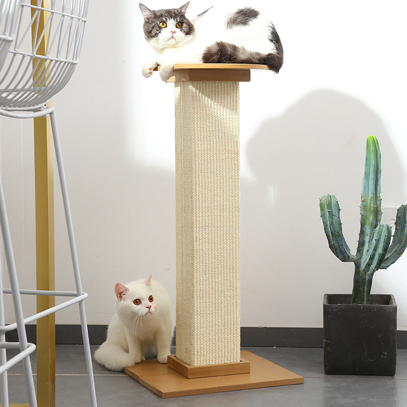 Roman Column Cat Scratching Board with Sisal Material