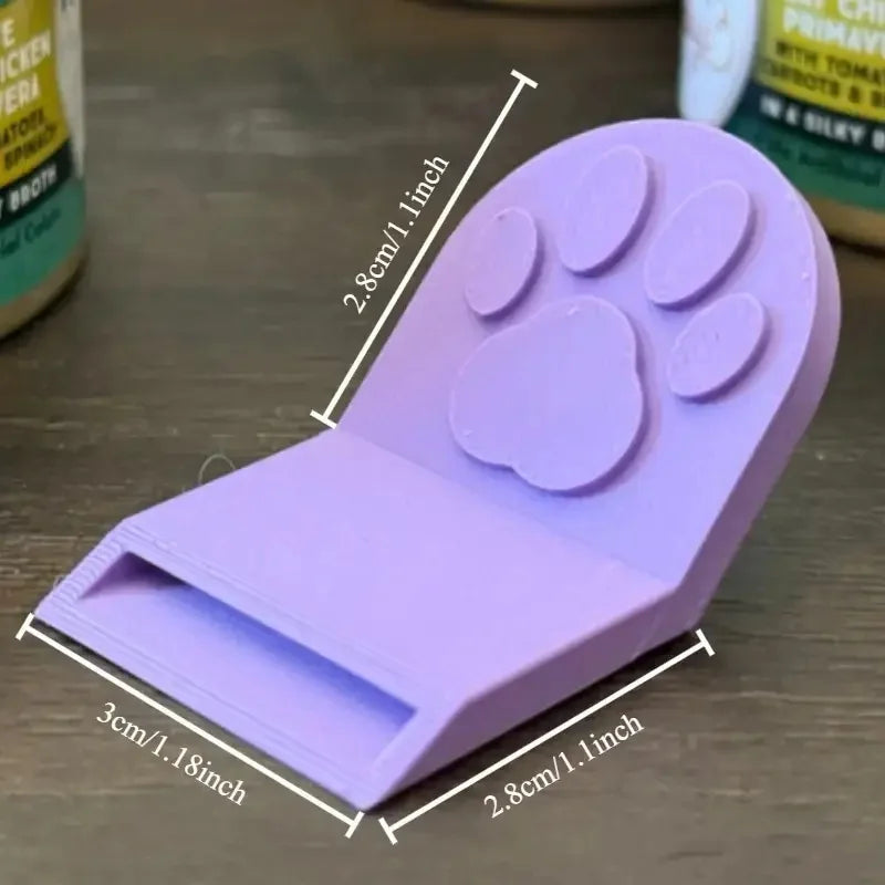 Pet Can Opener 1Pc Durable Plastic Non Slip Handle Easy Clean Kitchen Tool for Dog Cat Food Can Opening