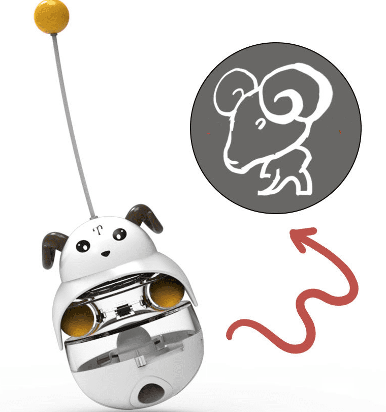 Tumbler Leak Toy for Cats and Dogs